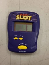 Radica Pocket Slot Electronic Handheld Game Purple Vintage Casino Style Toy