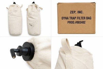ZEP Dyna Trap Filter Bags #903402 Lot of 2 New Old Stock Dirty/Storage Marks
