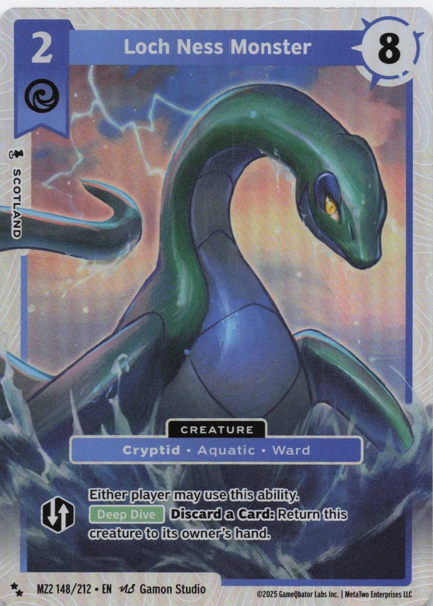 Loch Ness Monster MZ2 148/212 Metazoo 2025: Torrential Tides Super