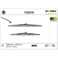 Scheibenwischer Set vorne für Nissan Almera 1 N15 2 N16 Primera P10 W10 | 67010