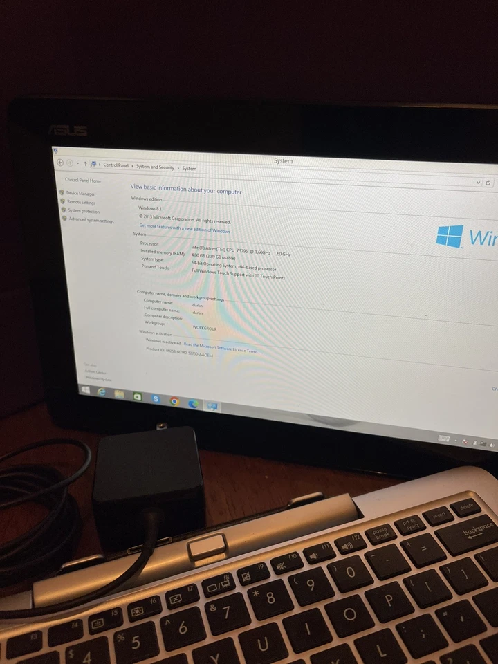 PORTATIL/TABLET/LIBRO TRANSFORMADOR ASUS/T200T/TÁCTIL/PANTALLA ¡Excelente Estado! - Imagen 4 de 4