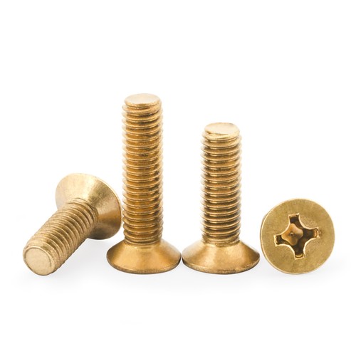 Flat Head Countersink Machine Screws Solid Brass Phillips Drive M2 M2.5 M3 - M8 - Picture 2 of 71