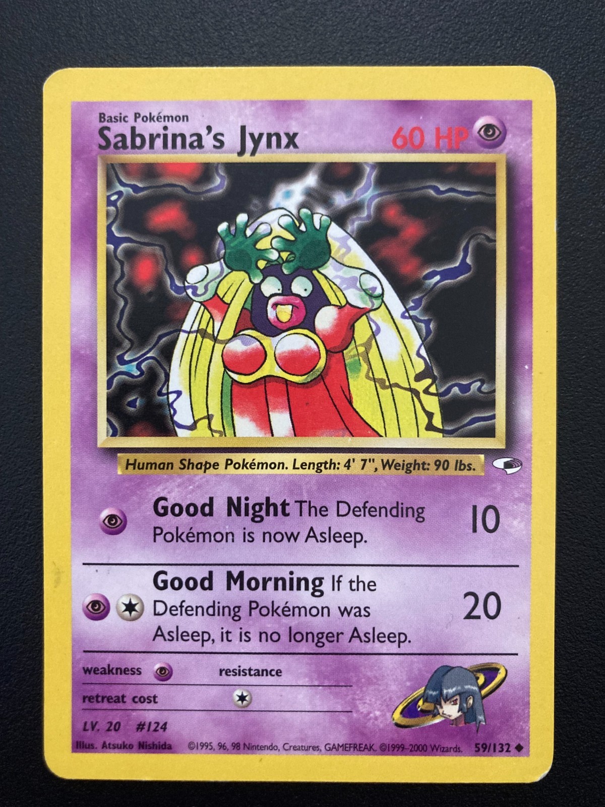Pokémon TCG - NM/M Sabrina's Jynx Uncommon 59/132 Gym Heroes