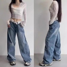 Retro Style Women's Jeans Fashionable Pants Perfect for Casual Daily Wear