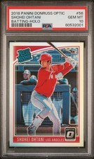 2018 Donruss Optic Holo Prizm #56 Shohei Ohtani Angels RC Rookie PSA 10 GEM MINT