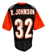 Rudi Johnson Cincinnati Signed Black Football Jersey Sports Integrity