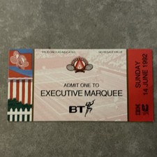Stella Artois Tennis Finals Day (Marquee) Ticket - 14th June 1992