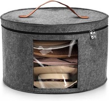 Hat Box Travel Hat Storage Box Foldable Space-saving Hats Boxes Organizer Men 
