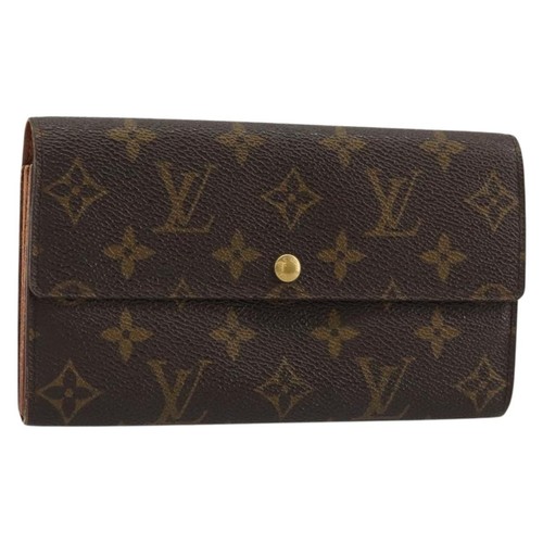 LOUIS VUITTON Monogram Portefeuille Credit Wallet Monogram M61723 Auth bs35095