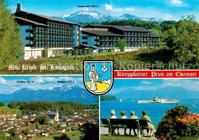 Prien Chiemsee Med Klinik St Irmingard Hochfelln Hochgern Fahrgastschiff