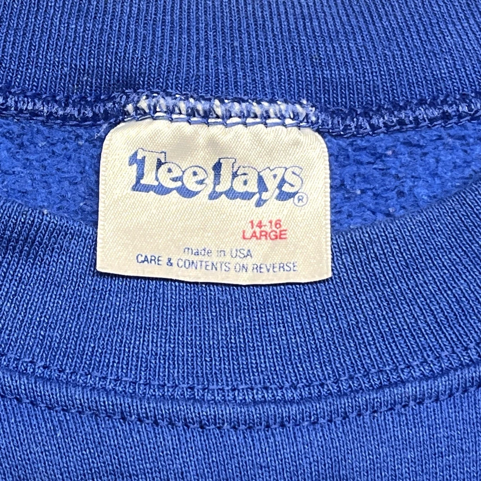 Vintage 80s 90s Sesame Place Sweatshirt Tee Jays USA Cookie Big Bird Sz L - Image 4 of 4