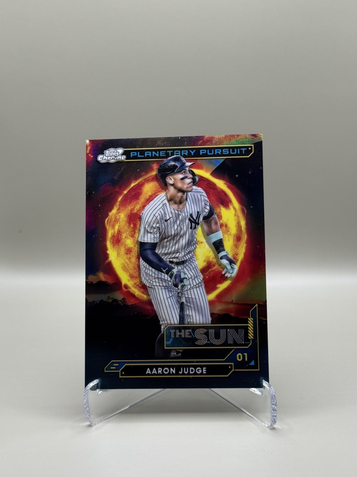 2024 Topps Chrome Cosmic Aaron Judge Planetary Pursuit The Sun PPS-1 Yankees SP
