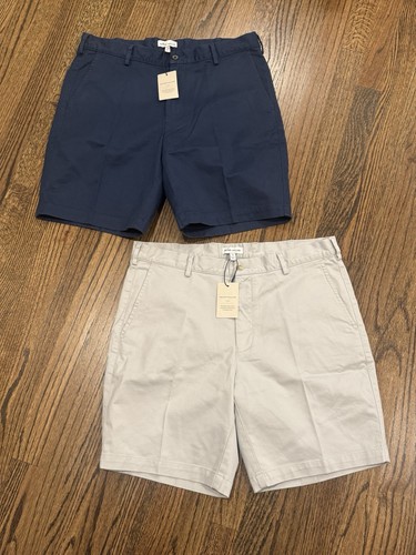 Peter Millar Crown Pilot Twill Chino Shorts Men's 34 Khaki And Navy (2)