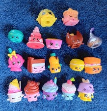 Lot 17 Moose Toy Shopkins Mini Food Figure Mix Cupcake Cake Juice Kiss No Dupli