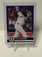 Topps 2025 Series 2 Costco Yordan Alvarez Purple Foil #70 /75 Astros MLB