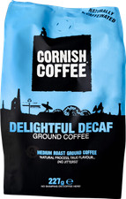 Cornish Coffee Delightful Decaf Ground Coffee Medium Roast 227g - Pack of 4 37.43 per kilo