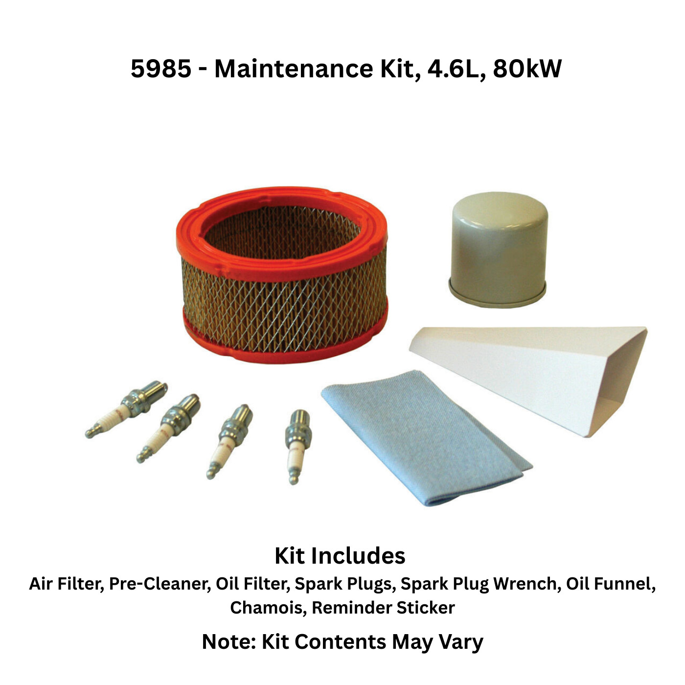 Generac 5985 - Maintenance Kit, 4.6L, 80kW