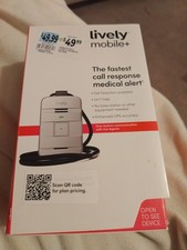 new Lively Mobile Plus All-in-One Medical Alert - Silver TESTED....9