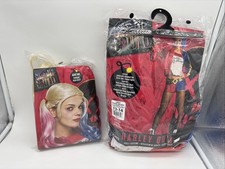Harley Quinn Suicide Squad Women  s Halloween Costume Size Large With Wig