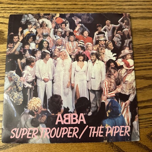 ABBA – Super Trouper / The Piper - Vinyl 7" Single 45 UK - VG+ - Picture 1 of 2
