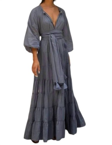 Erika Peña Damen Maxikleid Ella Bohemian Größe One Size