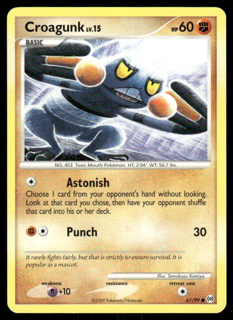 Croagunk Common Arceus 61/99 LP