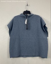 NWT FDJ Collection Women's Indigo Sleeveless Sweater Size XXL