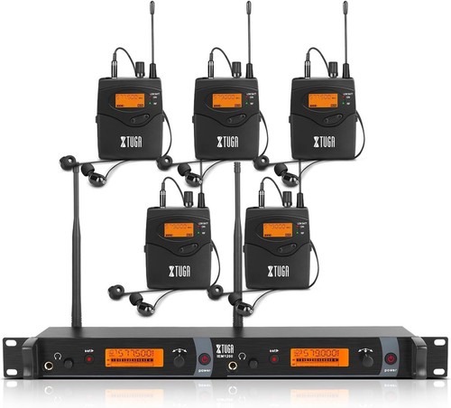 XTUGA IEM1200 Wireless in Ear Monitor Dual Channel 2-8 Bodypacks Ear Monitors - Picture 12 of 14