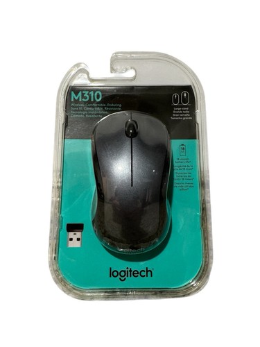 Logitech M310 Wireless Mouse Black USB - New in Package - Picture 1 of 7