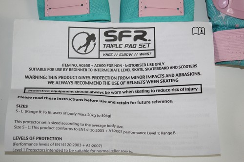 SFR Essentials Triple Pad Set - Elbow, Wrist & Knee Protection - small - Picture 5 of 17
