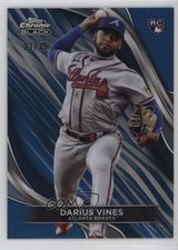2024 Topps Chrome Black Blue Refractor 21/75 Darius Vines #24 3c2