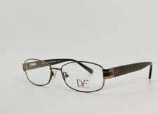 New Authentic Diane von Furstenberg Eyeglasses DVF8040 201 Brown, Flex Hinges