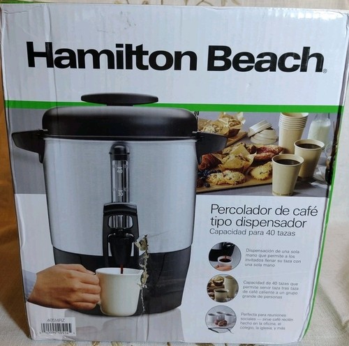 Hamilton Beach 40514RZ Kaffeeurne für 40 Tassen - schwarz/stahl
