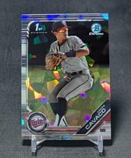 Keoni Cavaco 1st Rookie 2019 Bowman Draft Chrome Sapphire Card #BDC-65 Twins