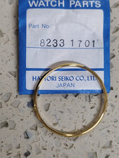 Original Seiko Bezel Part 82331701 Gold NOS