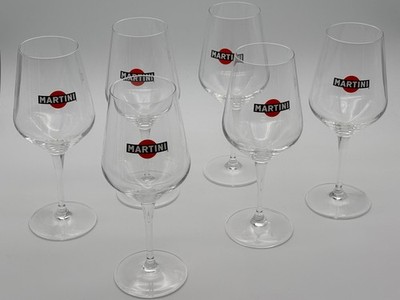 6x Martini Royale Glas 0,4l Wein Gläser On Ice Wermut Cocktail Ballon Longdrink