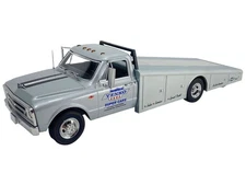 1967 CHEVROLET C30 RAMP TRUCK "YENKO" SILVER 1/18 DIECAST MODEL BY ACME A1801712
