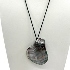 Artisan Handcrafted Dichroic Glass Pendant Necklace Unique Statement  Jewelry