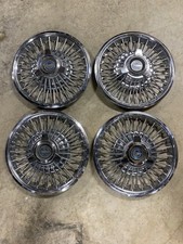 Oem 1965-1966 Ford Mustang Fairlane Galaxie 14 Wire Wheel Hub Caps W Spinners