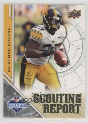 2009 Upper Deck Draft Edition Scouting Report Brown Shonn Greene Rookie RC 1u0