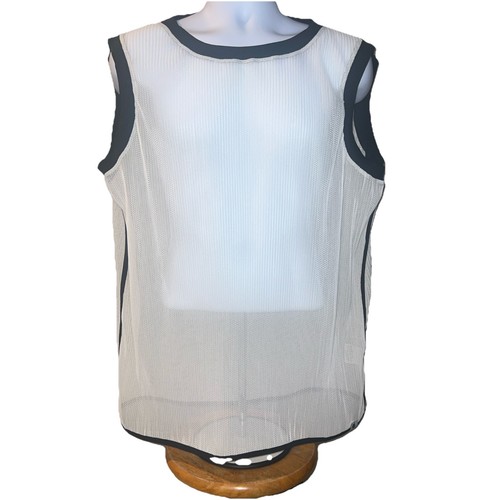 Vintage Y2k Nike Mesh Bro Tank Top White Shirt Mens Size Large Streetwear - Picture 1 of 6