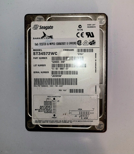 COMPAQ DELL IBM SEAGATE 🧨 Drives IDE & SCSI Workstation Server DOD WIPED/TESTED - Afbeelding 27 van 29