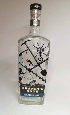 Bob Dylan 'Heaven's Door' Double Barrel Bourbon Whiskey Unrinsed Bottle