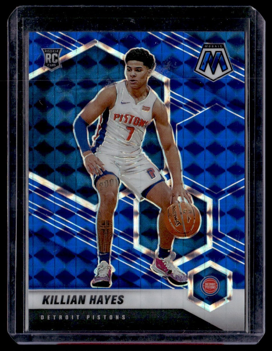 2020-21 Panini Mosaic Blue Killian Hayes RC 44/99 #222