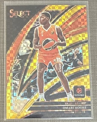 2025-26 Panini Select Euroleague Omari Moore GOLD 5/10