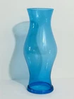 Blenko Blue Glass Hurricane Shade 9.25” Tall Primitive Colonial Heritage