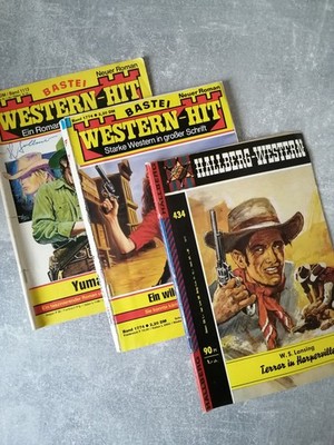 Buch: 3 klassische Western-Hefte   Hallberg & Bastei   Sammlerstücke