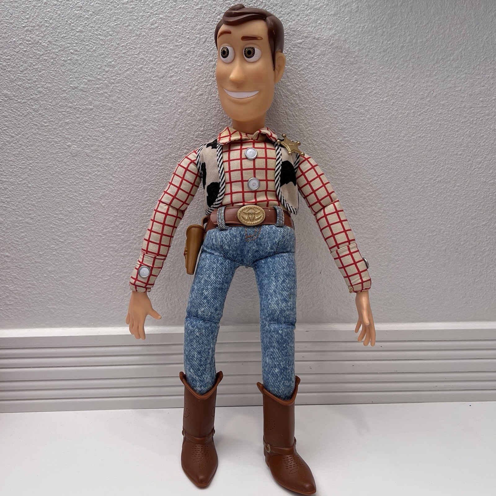 1995 Toy Story Woody Pull String Doll 62943 Thinkway Vintage WORKING Voice Rare