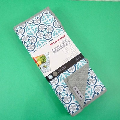KitchenAid Reversible Drying Mats Set of 2 Countertop Protection 16  x 22  New