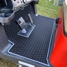 Golf Cart Floor Liner Mat Full Coverage Custom Fit for 2 and 2 2 Club Car Models